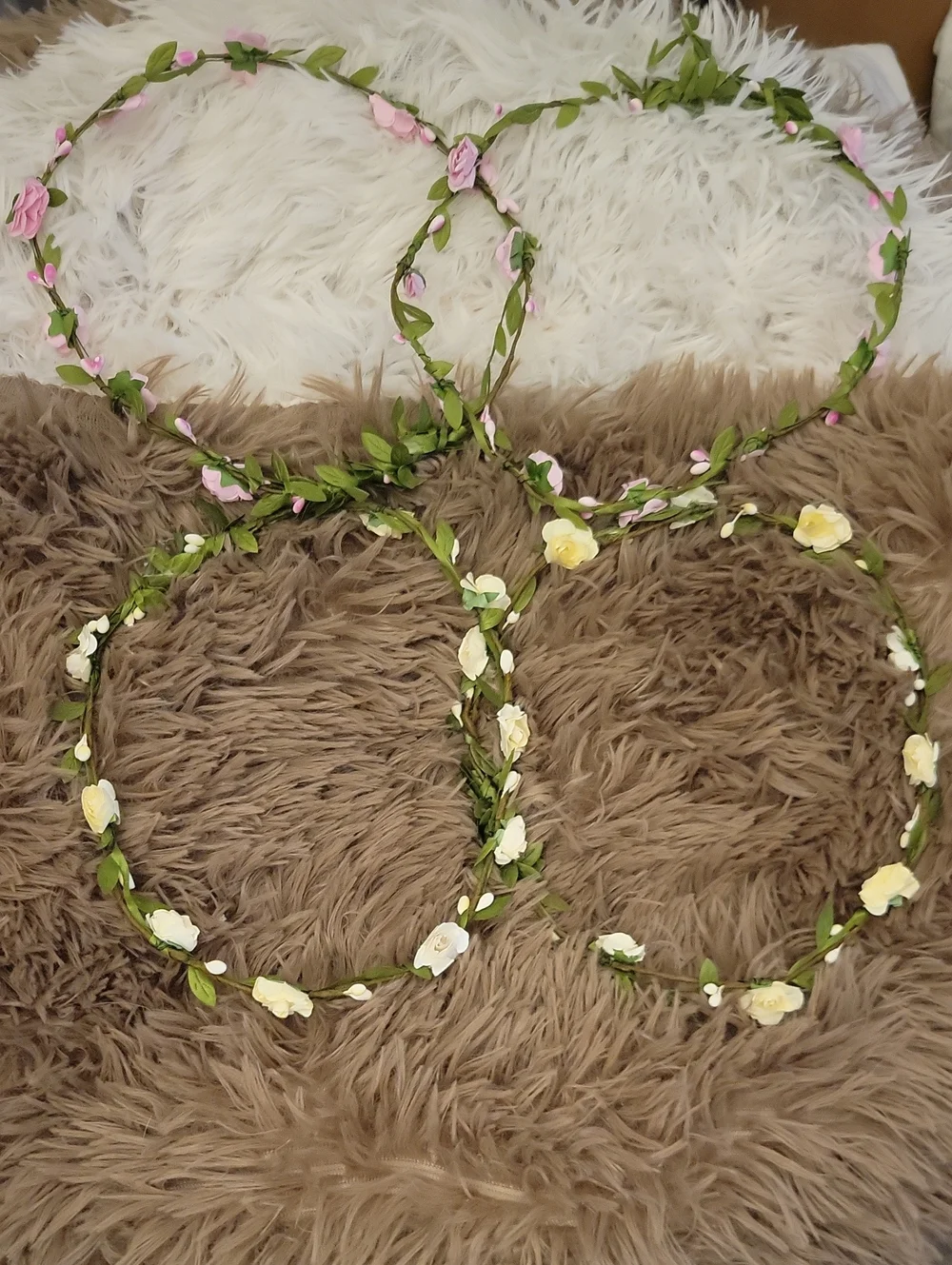 Floral Flower Crown Headbands - Multicolor Rose Wreaths. Bundle Of 22.